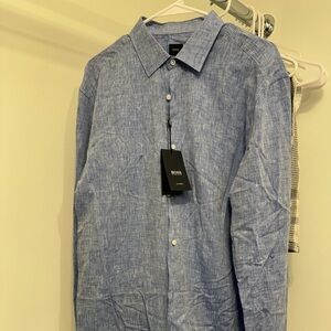 Hugo Boss Men’s linen shirt L
